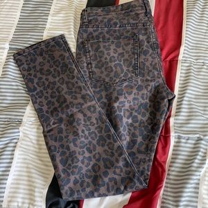 Mens Leopard Jeans - Size 34